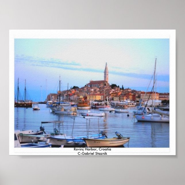 Poster de Rovinj Harbour, Croatie (Devant)