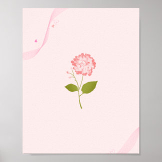 Poster de ruban Pastel Floral - Soft Girl Aesthéti
