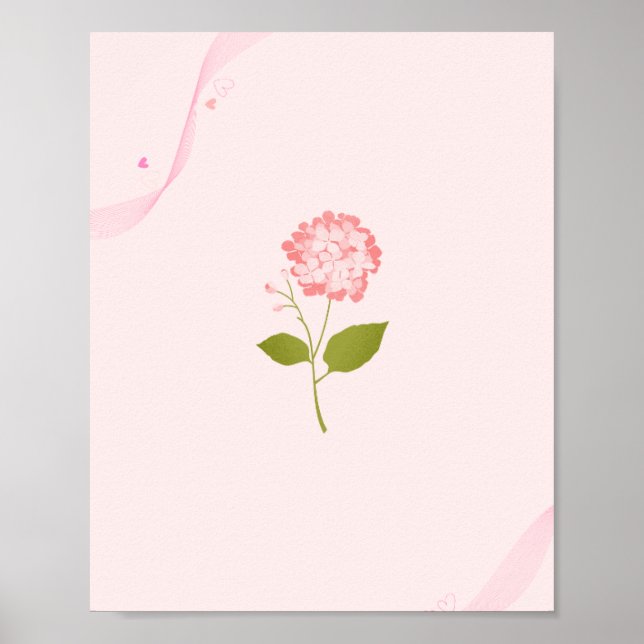 Poster de ruban Pastel Floral - Soft Girl Aesthéti (Devant)