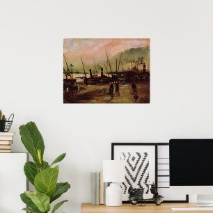 Poster De Ruijterkade à Amsterdam par Vincent van Gogh