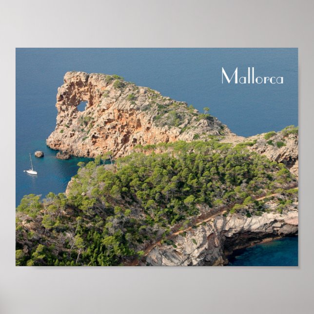 póster de Sa Foradada en la isla de Mallorca Poster (Vorne)