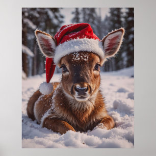 Poster de Santa Hat Deer