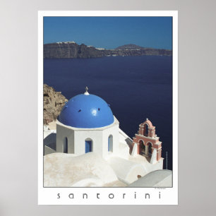 Poster de Santorin Grèce (photographie de film)