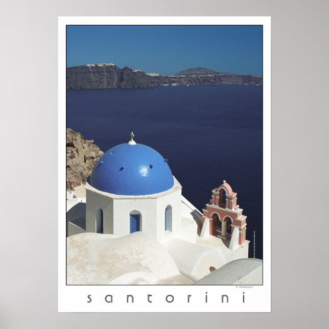 Poster de Santorin Grèce (photographie de film) (Devant)