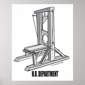 Poster de satire des ressources humaines