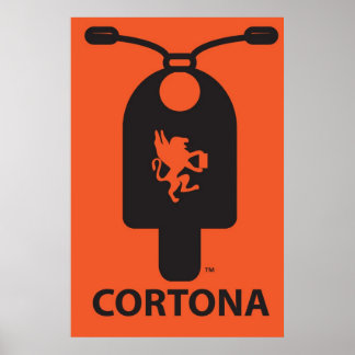 Poster de scooter Cortona