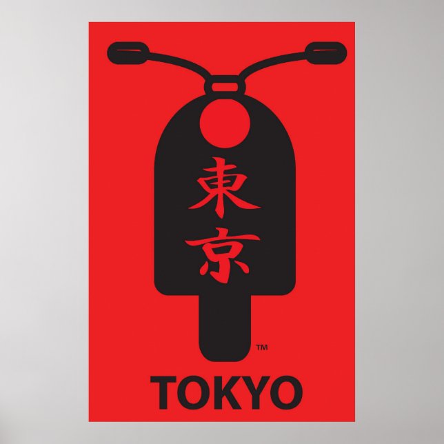 Poster de scooter Tokyo (Devant)