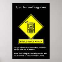 Poster de sensibilisation à la sécurité des attaqu