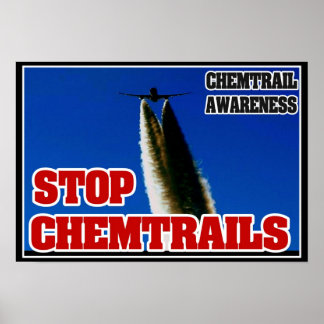 POSTER DE SENSIBILISATION AU CHEMTRAIL - ARRÊTER L