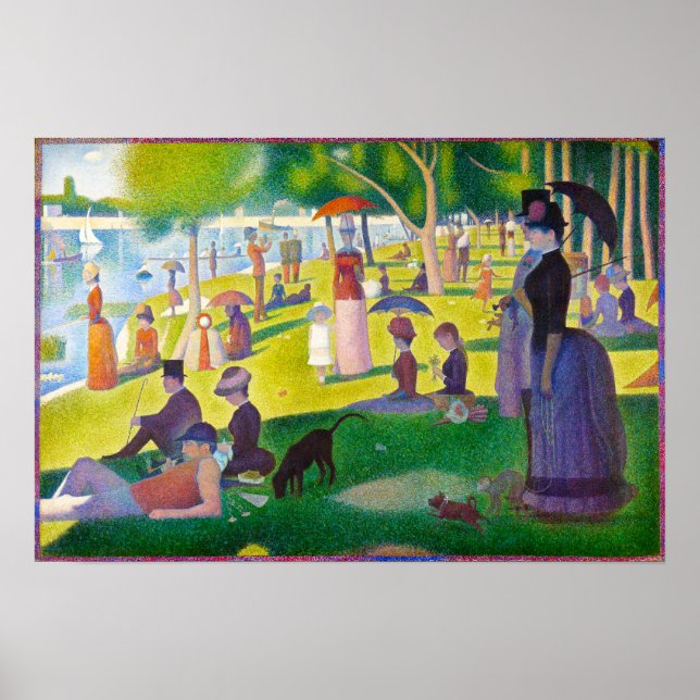 Poster de Seurat La Grande Jatte (Devant)