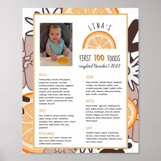 Poster de sevrage pour bébés Les filles d'abord 10 (Devant)