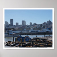 Poster de SF City Skyline & Pier 39 Sea Lions #1-2