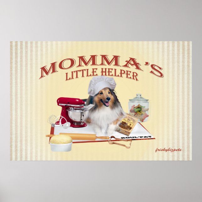 poster de Sheltie Momma's Helper lg (Devant)