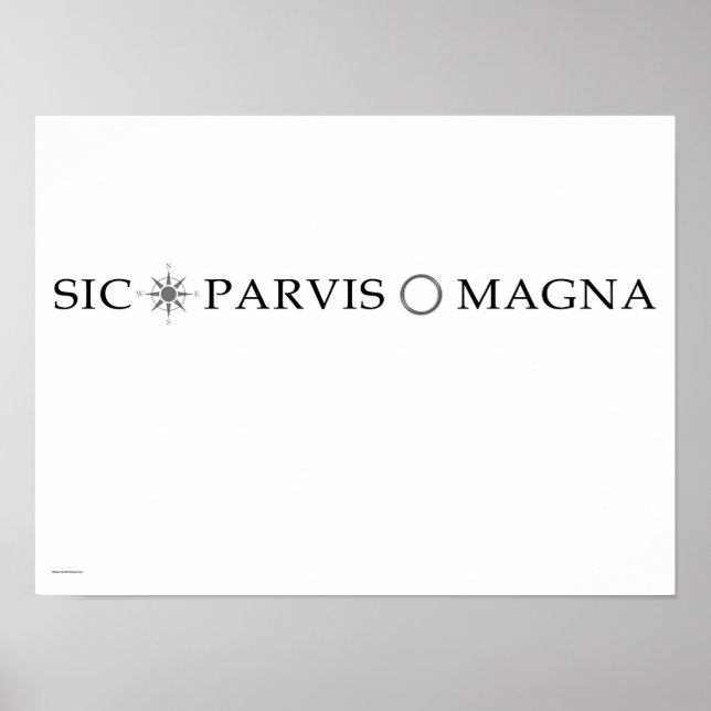 Poster de Sic Parvis Magna (En Face) (Devant)