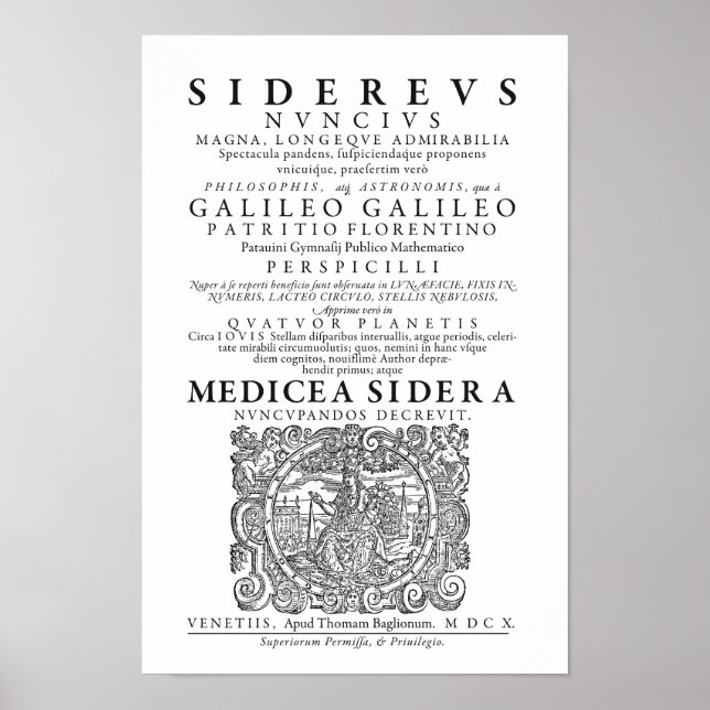 Poster de Sidereus Nuncius (Devant)