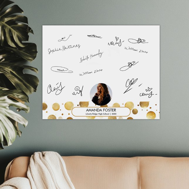 Poster de signature de la fête de graduation en ph (Créateur téléchargé)