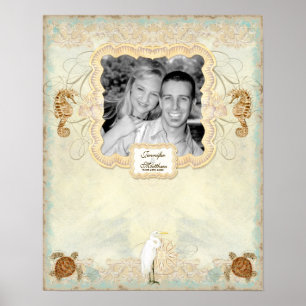 Poster de signature photo Fiançailles 16x20 - Art