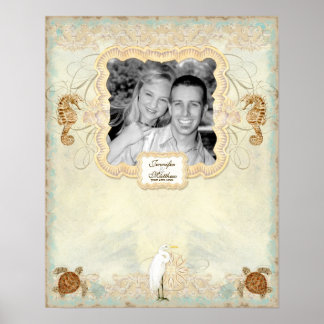 Poster de signature photo Fiançailles 16x20 - Art