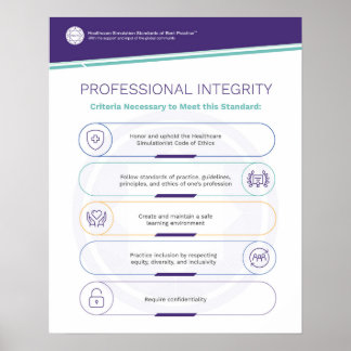 Poster de simulation d'intégrité professionnelle