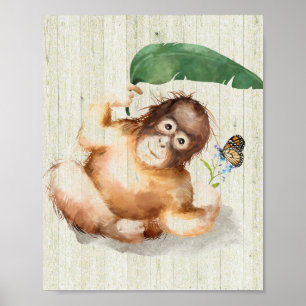 Poster de singe de la salle des soins infirmiers