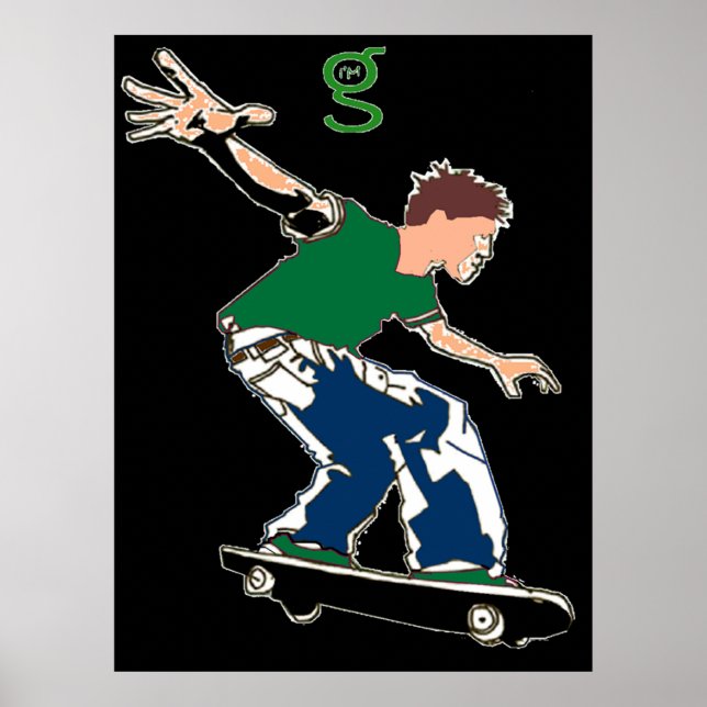 Poster de skateboard de I'm G Skateboards (Devant)