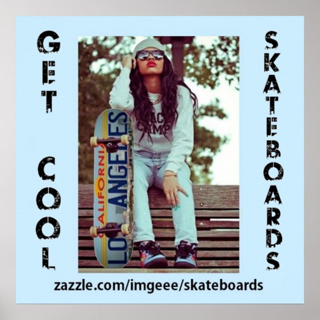 Poster de skateboards cool (Devant)