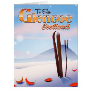 poster de ski Glencoe Scotland