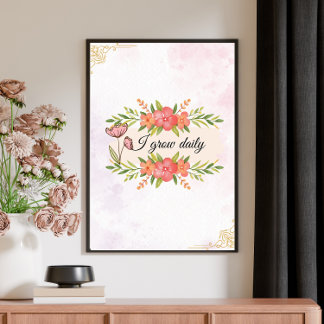 Poster de soumission Floral vintage