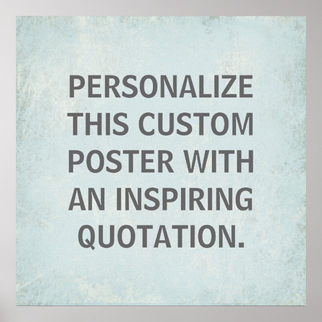 Poster de soumission personnalisée, inspirant (Devant)