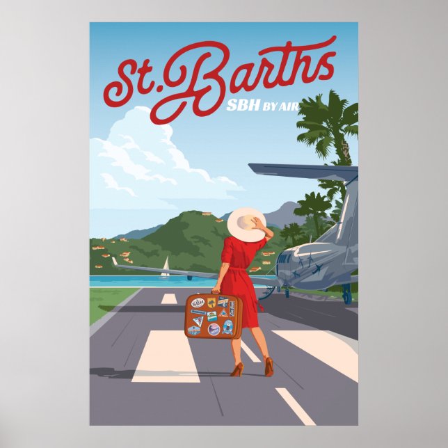 Poster de St Barths Tarmac (Devant)