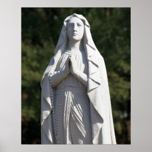 Poster de St. Mary dans la prière 16x20