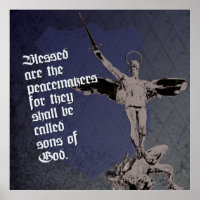 Poster de St. Michael Archangel - Bouclier de poli