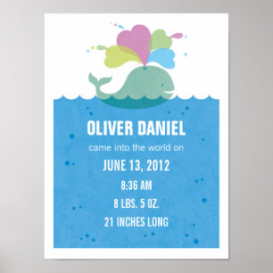 Poster de statistiques sur la naissance de la bale