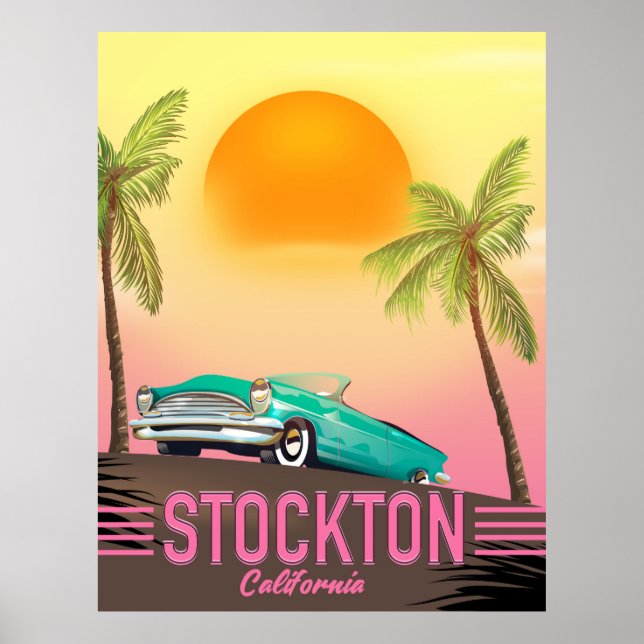 Poster de Stockton California USA (Devant)