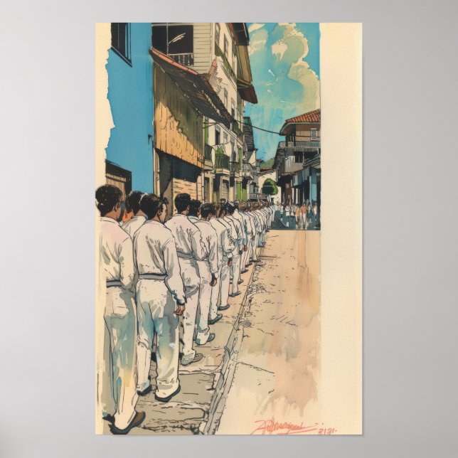 Poster de style de livre comique, illustration cou (Devant)