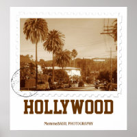 Poster de style vintage à Hollywood !