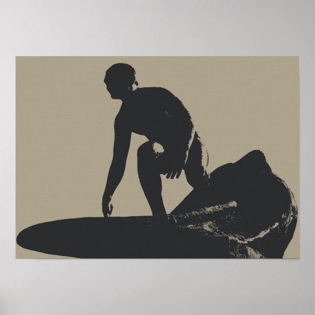 Poster de Surfer de style vintage (Devant)