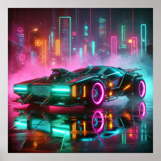 Poster de Synthwave Hyper Car