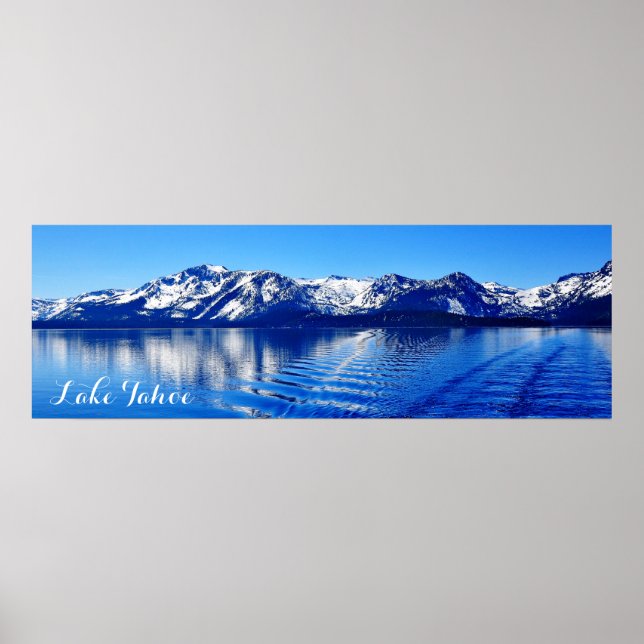 POSTER DE TAHOE DE LAC DE 36" X 12" GORGEANT (MATT (Devant)