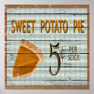 Poster de tarte à la pomme de terre
