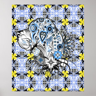 Poster de tatouage "grand dane"