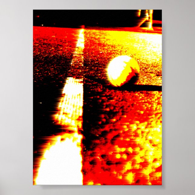 Poster de tennis encadré (Devant)