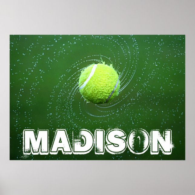 Poster de tennis personnalisé (Devant)