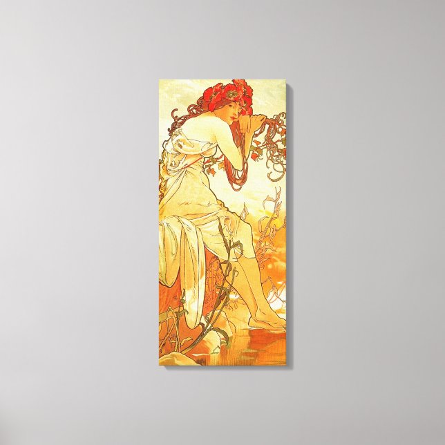 Poster de toile d'été Alphonse Mucha (Recto)