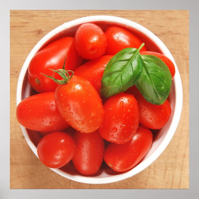 Poster de tomates rouges mûres (Devant)