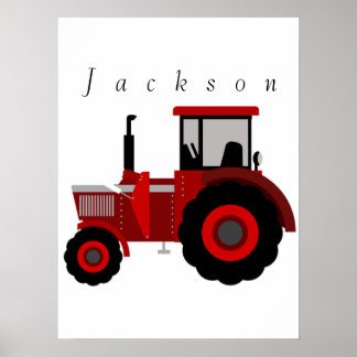 Poster de tracteur personnalisé