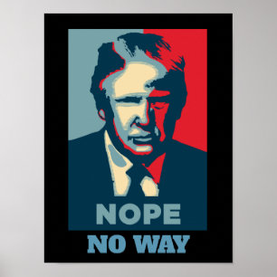 Poster de Trump Nope No Way