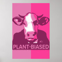 Poster de vache Pop Art Rose - à parti Plante