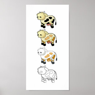 Poster de vaches laitières