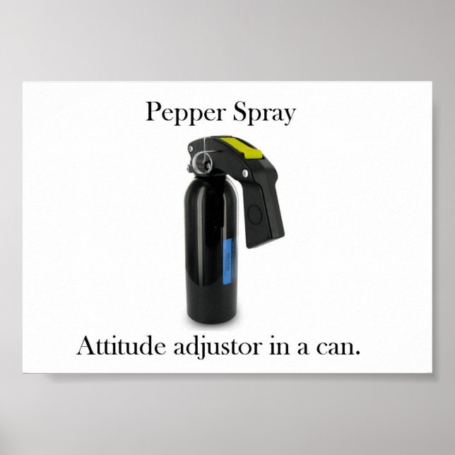 Poster de vaporisateur de poivre (Devant)